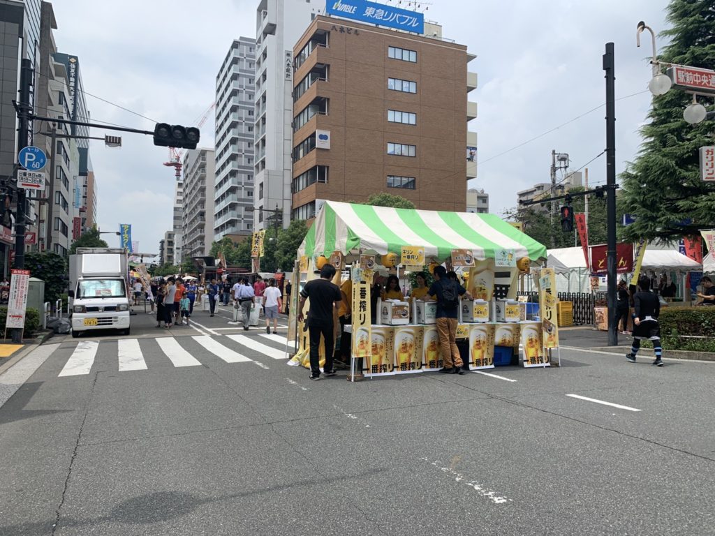 どんたく祭り２０１９年出店の様子